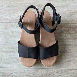 TOMS Layered Wedge Sandals